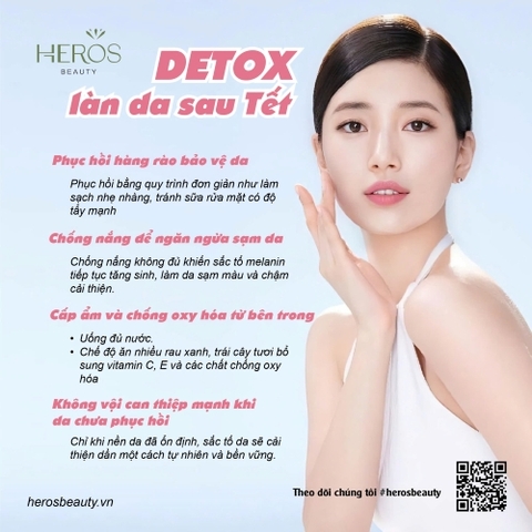 Cách detox làn da sau Tết