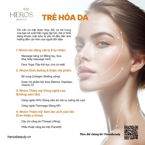 Các giải pháp giúp trẻ hóa làn da toàn diện