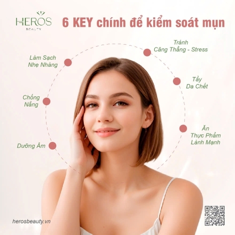 6 GIẢI PHÁP ĐƠN GIẢN GIÚP KIỂM SOÁT MỤN HIỆU QUẢ