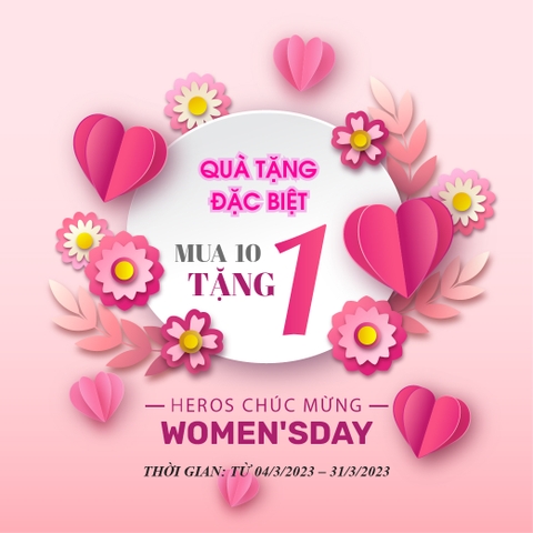 Chương trình đặc biệt dành cho Tháng Phụ Nữ - Heros Beauty March's Promotion
