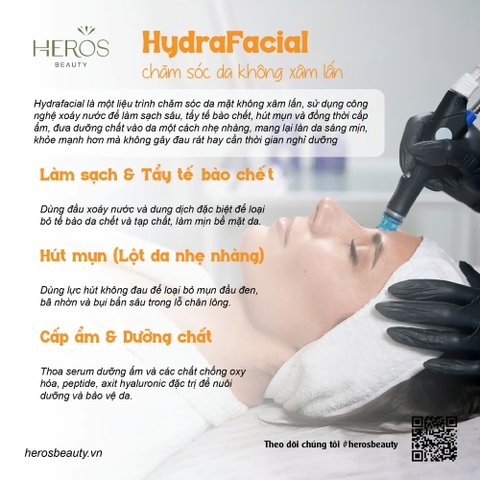 Chăm sóc da không xâm lấn với Hydrafacial