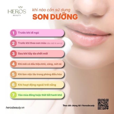 Khi nào cần sử dụng son dưỡng môi?