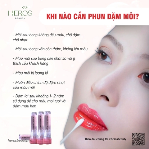 Khi nào cần phun dặm môi?