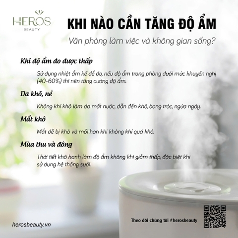 Khi nào cần tăng độ ẩm cho văn phòng làm việc và không gian sống?