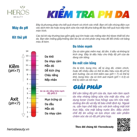 Cách kiểm tra pH da và giải pháp giúp cân bằng pH da hiệu quả