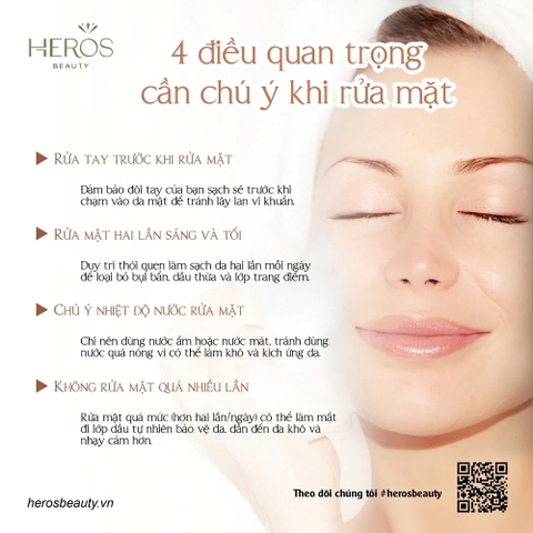 4 Điều quan trọng cần chú ý khi rửa mặt