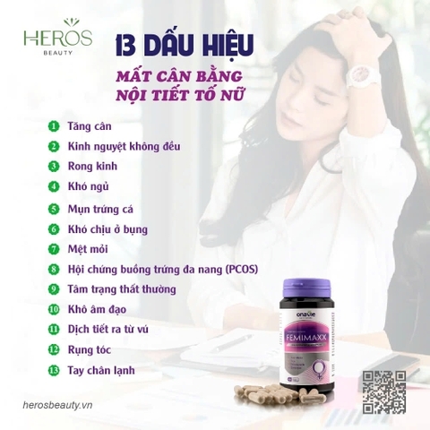 13 dấu hiệu mất cân bằng nội tiết tố nữ