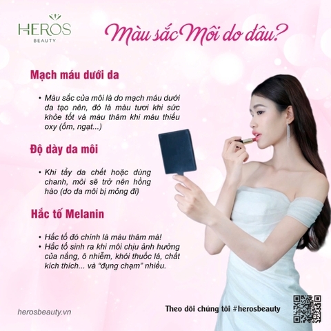 Yếu tố tạo nên màu sắc của đôi môi