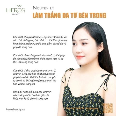 Nguyên lý làm trắng da từ bên trong