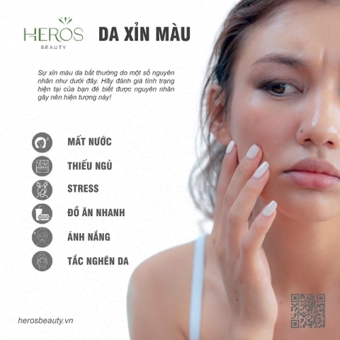 NGUYÊN NHÂN KHIẾN DA XỈN MÀU VÀ GIẢI PHÁP KHẮC PHỤC HIỆU QUẢ