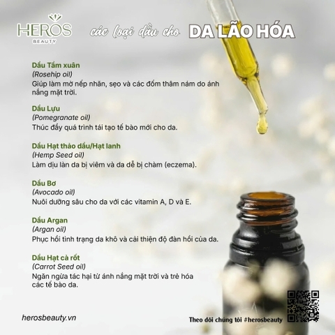 Những loại dầu thực vật tốt cho da lão hóa