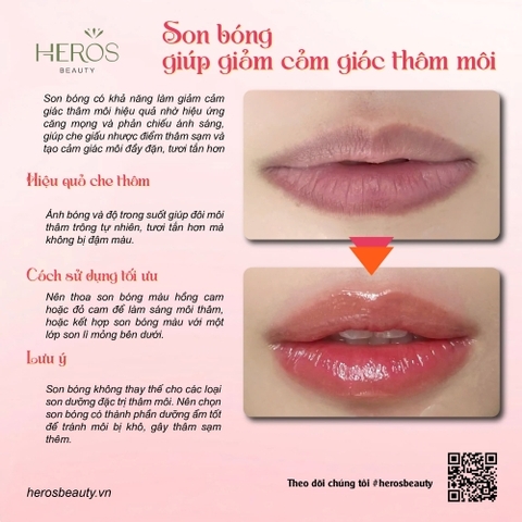 Son bóng - Lựa chọn hoàn hảo giúp giảm cảm giác thâm môi