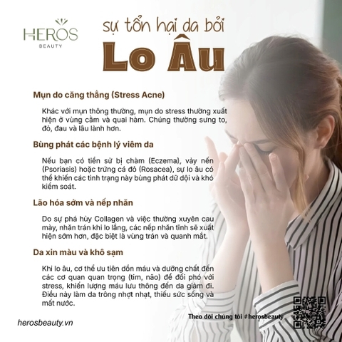 Sự tổn hại da bởi lo âu