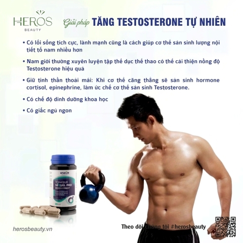 GIẢI PHÁP TĂNG TESTOSTERONE TỰ NHIÊN