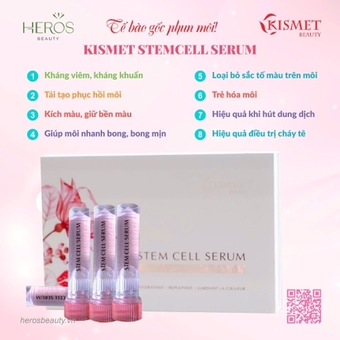 Công dụng tuyệt vời của tế bào gốc phun môi Kismet stem cell serum