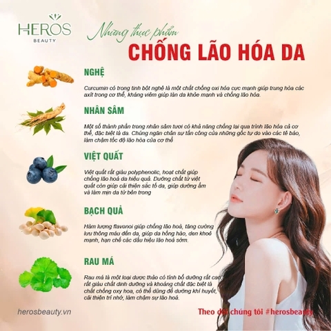 TOP 5 NHỮNG THỰC PHẨM CHỐNG LÃO HÓA DA HIỆU QUẢ
