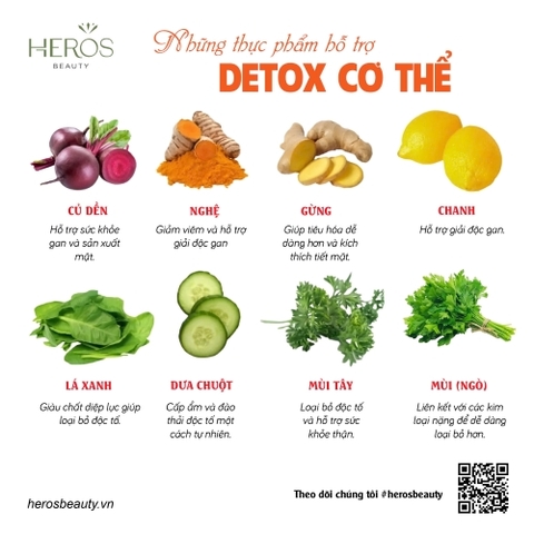 Top những thực phẩm hỗ trợ detox cơ thể hiệu quả