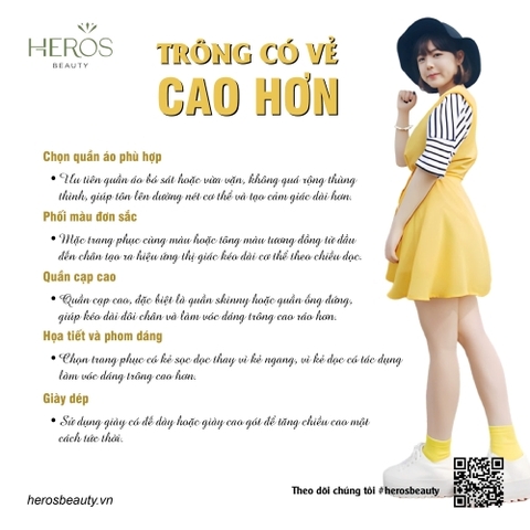 Những tips phối đồ giúp bạn trông cao hơn