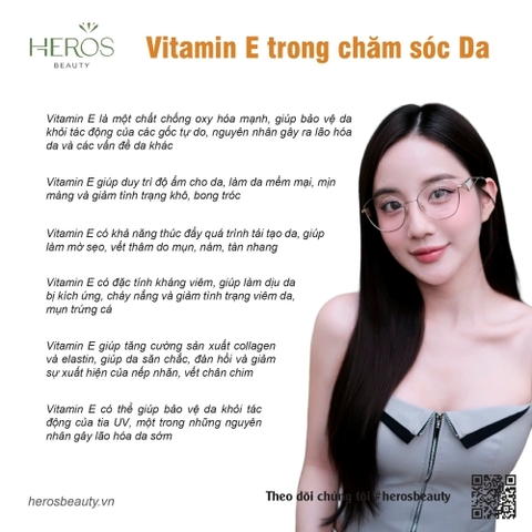 Vai trò của vitamin E trong chăm sóc làn da