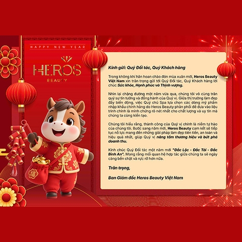 Lời Tri Ân và Chúc Mừng Năm Mới từ Heros Beauty