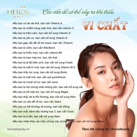 CÁC VẤN ĐỀ CÓ THỂ XẢY RA KHI CƠ THỂ THIẾU VI CHẤT