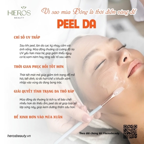 Vì sao mùa đông là thời điểm vàng để peel da?