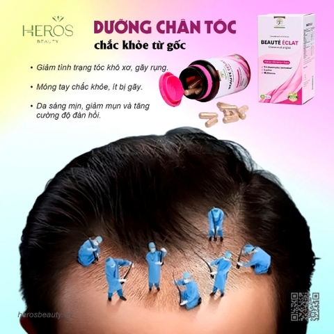 Beaute Eclat dưỡng chân tóc chắc khỏe từ gốc