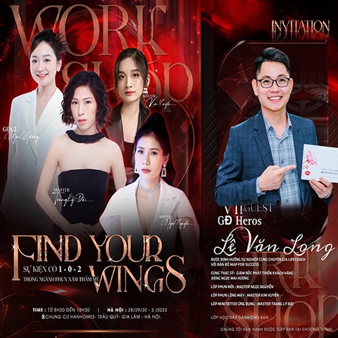 FIND YOUR WINGS - SỰ KIỆN CÓ 1 - 0 - 2 trong ngành phun xăm tại Hà Nội