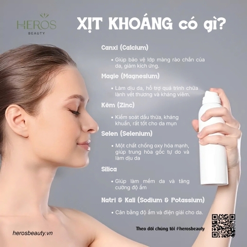 Xịt khoáng có gì? Vì sao chúng ta nên sử dụng xịt khoáng thường xuyên?