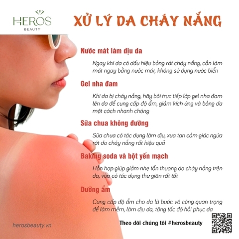 5 CÁCH XỬ LÝ DA CHÁY NẮNG NHANH CHÓNG, ĐƠN GIẢN, AN TOÀN