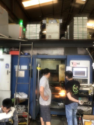 Nâng cấp máy laser cho khách hàng Thạch Thất bộ điều khiển Beckhoff lên nguồn 12kw Max