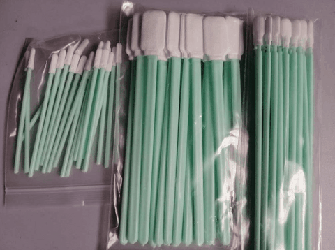 Tăm bông vệ sinh kính bảo vệ laser fiber