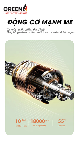 Máy sinh tố cầm tay CREEN CR-BL55