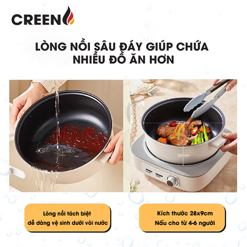 Nồi lẩu đa năng CREEN CR-HP05