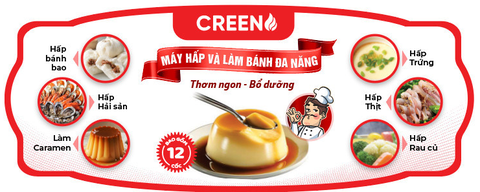 Máy hấp và làm bánh đa năng CR-H168