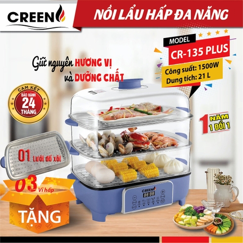 Nồi lẩu hấp đa năng CREEN CR-135 Plus