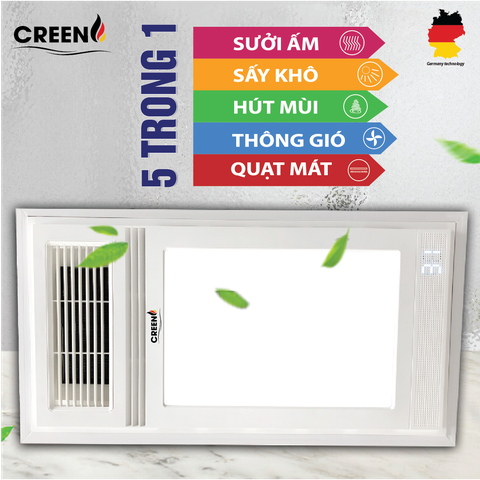 Quạt sưởi nhà tắm thông minh CREEN CR-SMH668