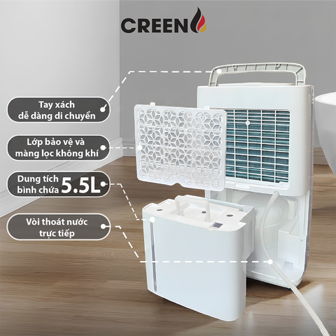 Máy hút ẩm không khí Creen CR-DE25