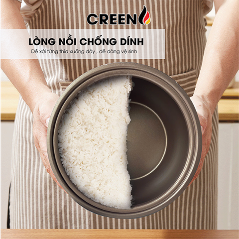 Nồi cơm điện 1,8L Creen CR-R18B