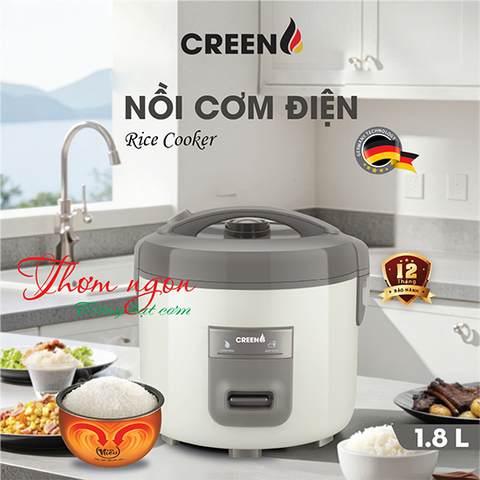 Nồi cơm điện 1,8L Creen CR-R18B