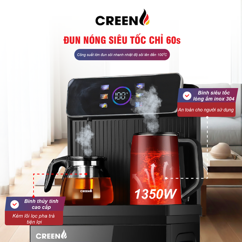 Cây nước thông minh kết hợp bàn trà pha cà phê Creen CR-SK135