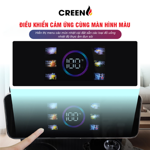 Cây nước thông minh kết hợp bàn trà pha cà phê Creen CR-SK135