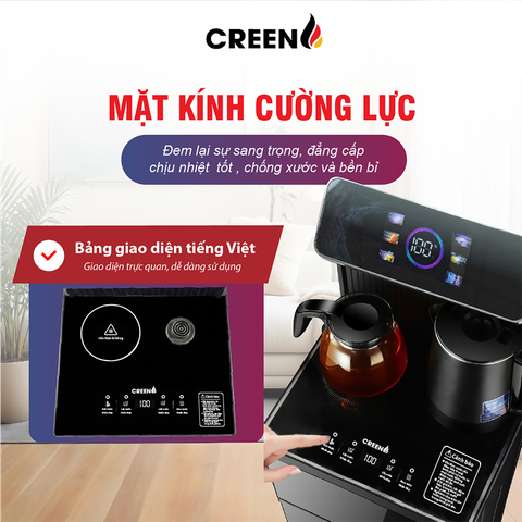 Cây nước thông minh kết hợp bàn trà pha cà phê Creen CR-SK135