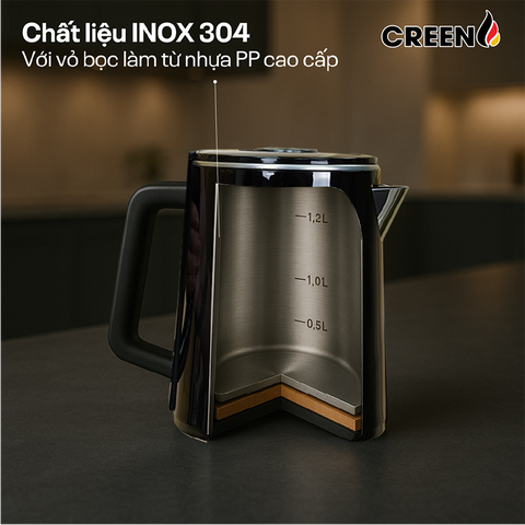 Cây nước thông minh kết hợp bàn trà pha cà phê Creen CR-SK135