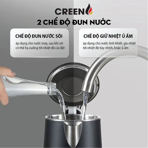 Ấm Điện Siêu Tốc Creen CR-SW17B