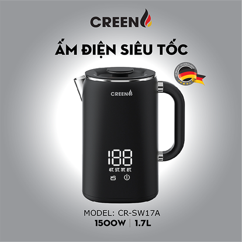 Ấm Điện Siêu Tốc Creen CR-SW17A