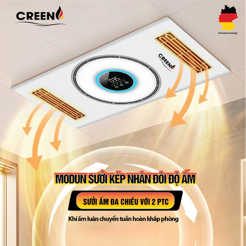Quạt sưởi nhà tắm thông minh CREEN CR-SMH688