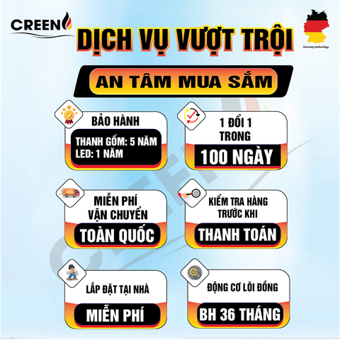 Quạt sưởi nhà tắm thông minh CREEN CR-SMH688
