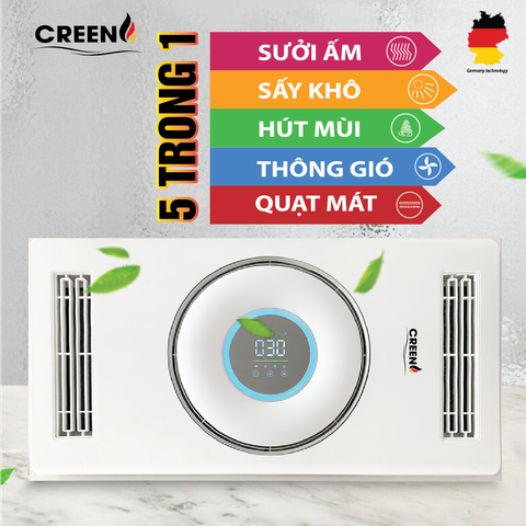 Quạt sưởi nhà tắm thông minh CREEN CR-SMH688