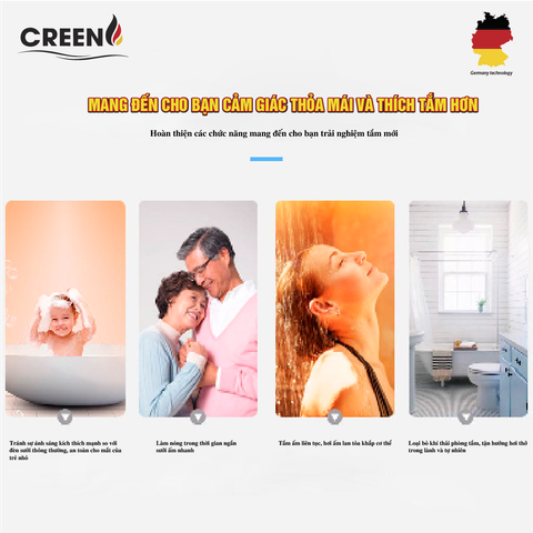 Quạt sưởi nhà tắm thông minh CREEN CR-SMH635